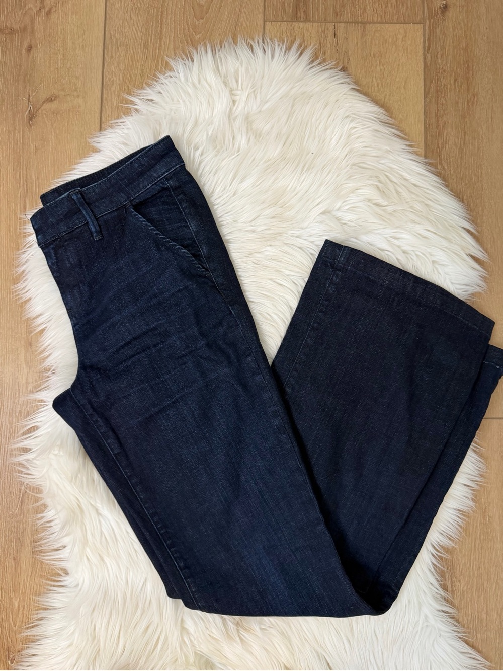 Anthropologie Pilcro Dark Indigo Straight-Leg Jeans Size 29